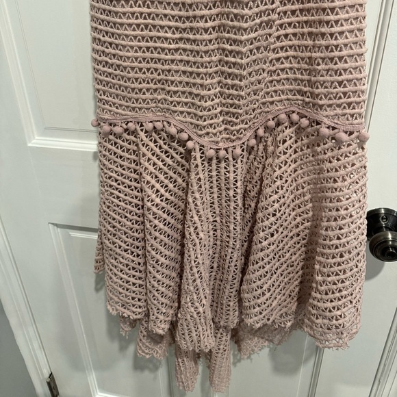 Saints & Secrets Mauve cut out tie up back size medium midi dress - Picture 8 of 13